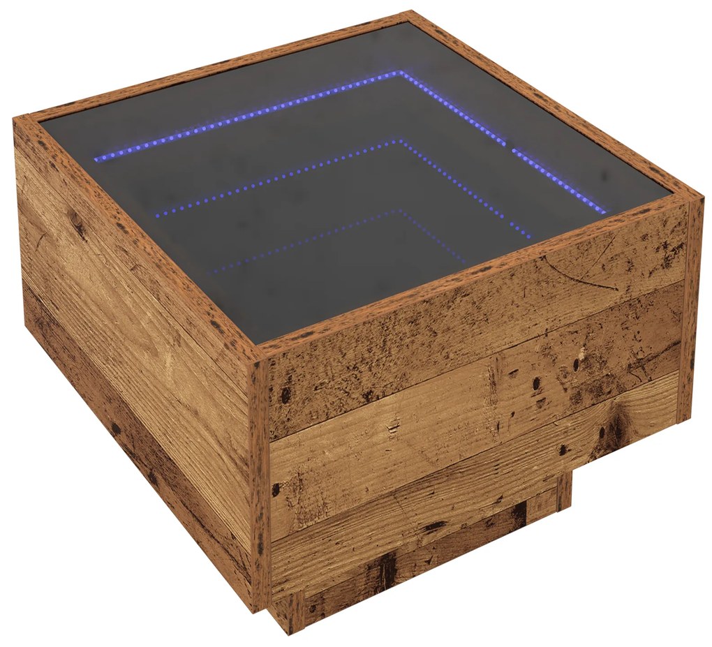 vidaXL Τραπεζάκι σαλονιού Παλαιό ξύλο 40 x 40 x 30 cm