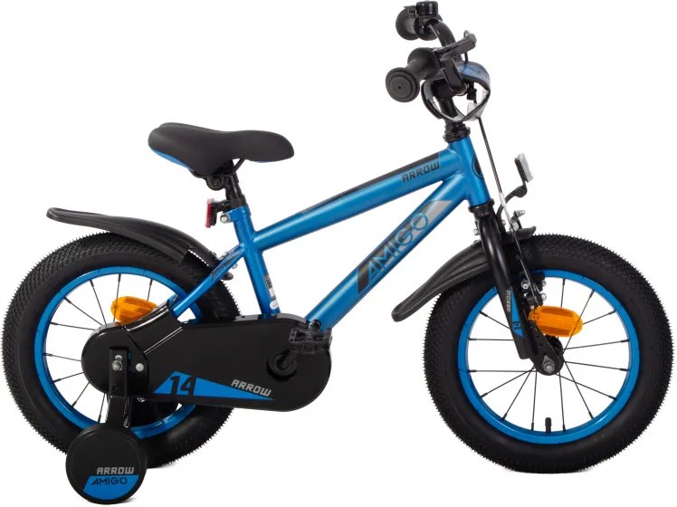 Arrow 14 Inch 24 cm Boys Coaster Brake BlueBlackAMIGO