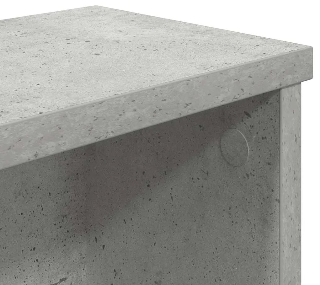 vidaXL Ράφια κουζίνας στοιβαζόμενα 2 τεμάχια Γκρι μπετόν50x15x16 εκ