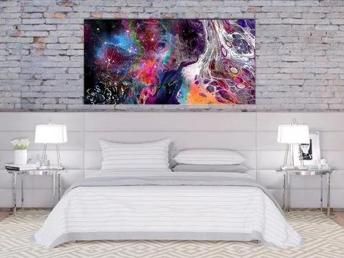 Πίνακας - Colourful Galaxy (1 Part) Wide - 120x60