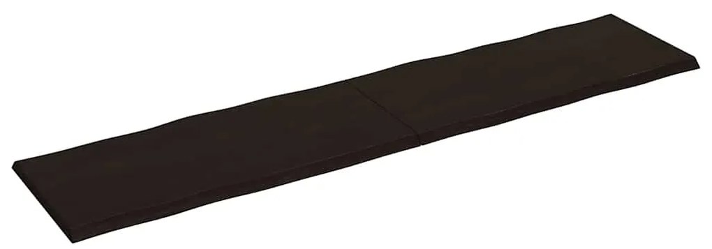vidaXL Επιφ Τραπεζιού Αν Καφέ 220x50x(2-4)εκ.Ακατέργ. Μασίφ Ξύλο Δρυός