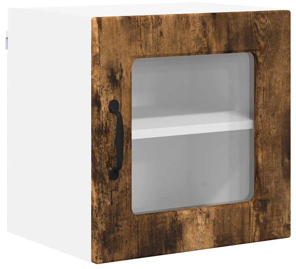 vidaXL Κρεμαστό ντουλάπι κουζίνας 2 pcs Καπνιστό Δρύς 40 x 31 x 40 εκ.