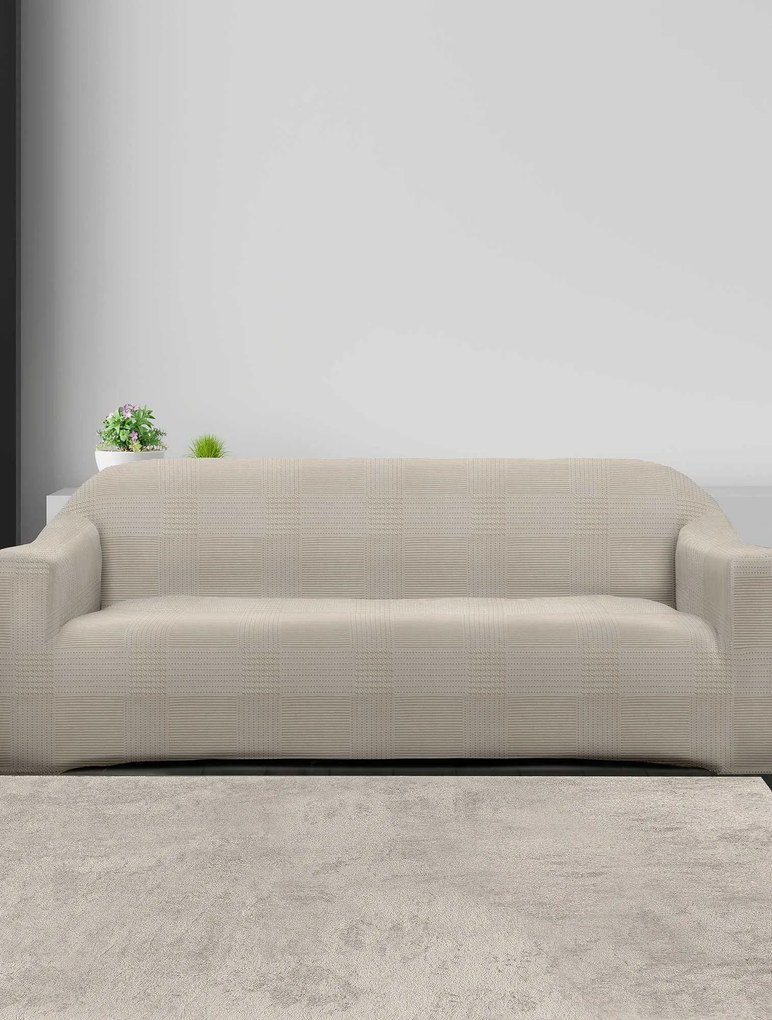 Ελαστικά καλύμματα καναπέ LINEPLAY BEIGE Ελαστικό κάλυμμα πολυθρόνας