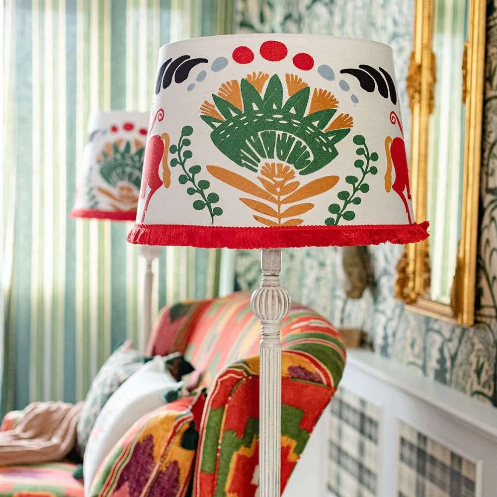Φωτιστικό Δαπέδου Horse Parade-Artisan White-Multi MindTheGap Wood, Fabric