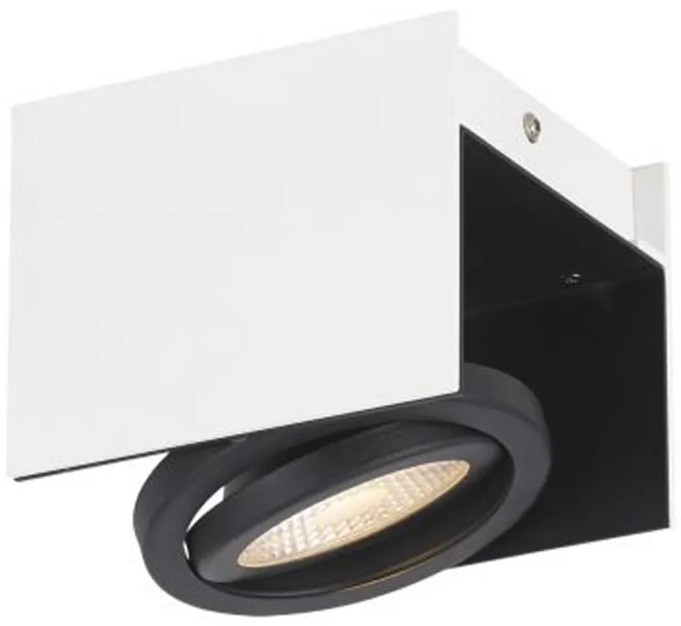 Φωτιστικό Οροφής-Σποτ 39315 Vidago Led/1 White-Black Eglo Μέταλλο,Αλουμίνιο