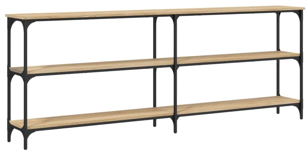 vidaXL Κονσόλα Τραπεζιού Sonoma Δρυς 200 x 29 x 75 εκ. από Τεχνητό Ξύλο