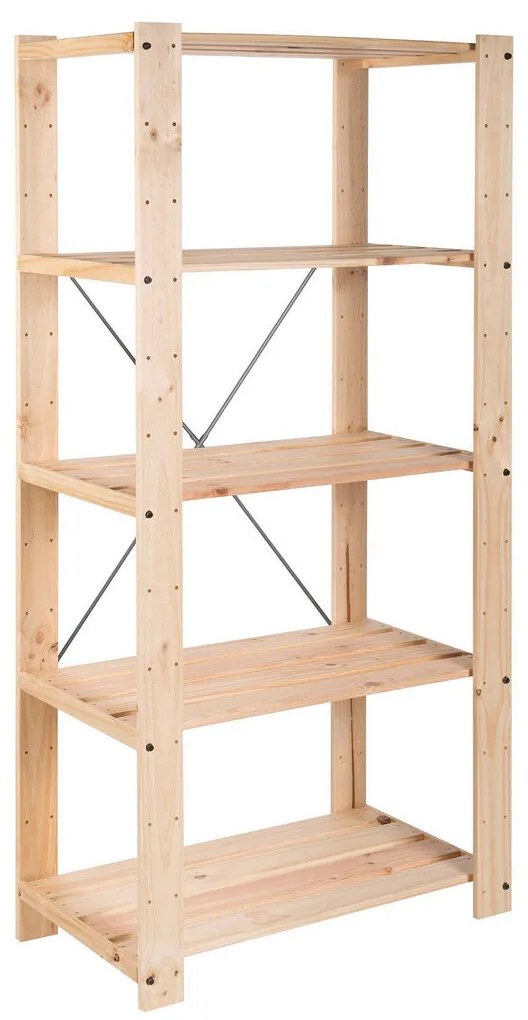 Ράφια Astigarraga Evolution 5 174,5 x 76,5 x 38,5 cm Καφέ Τζίντζερ 5 Ράφια