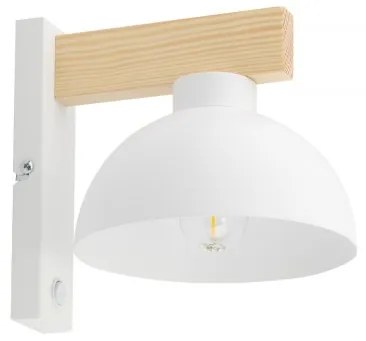 Απλίκα Φωτιστικό Τοίχου E27 15W IP20 Oslo TK Lighting 4962 Λευκό