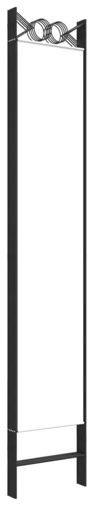 vidaXL Διαχωριστικό Δωματίου με 5 Πάνελ Λευκό 200x220 εκ. από Ύφασμα