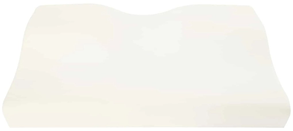 vidaXL Μαξιλάρι με μαξιλάρι Λευκό 60 x 34 x 11 εκ. Πολυεστέρας