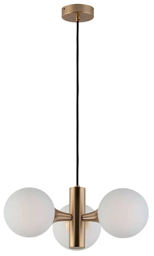 Φωτιστικό Οροφής Glοbe 3094300 Gold-White Viokef Metal, Glass