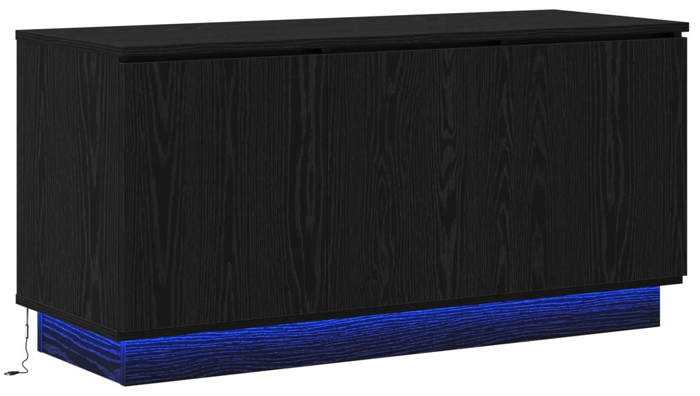 vidaXL Βάση Τηλεόρασης Μαύρη 100x38x49 εκ. Επεξεργασμένο Ξύλο