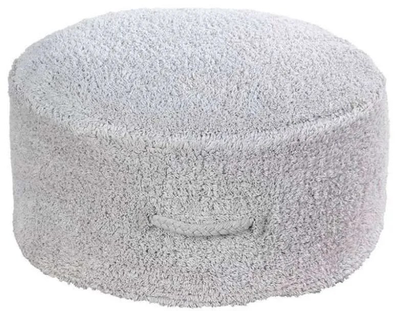 Πουφ Chill LOR-P-CHILL-PGR Pearl Grey 20Χ50Cm Lorena Canals Βαμβάκι-Μικροφίμπρα