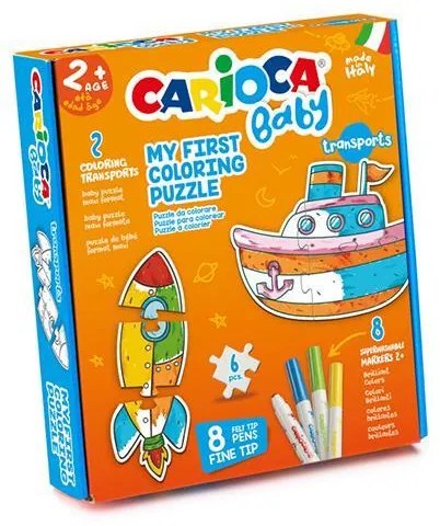 CARIOCA BABY COLORING PUZZLE ΜΕ ΟΧΗΜΑΤΑ