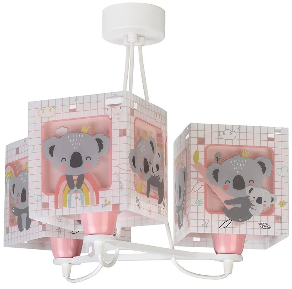 Koala Pink κρεμαστό τρίφωτο οροφής (63267[S]) Ango