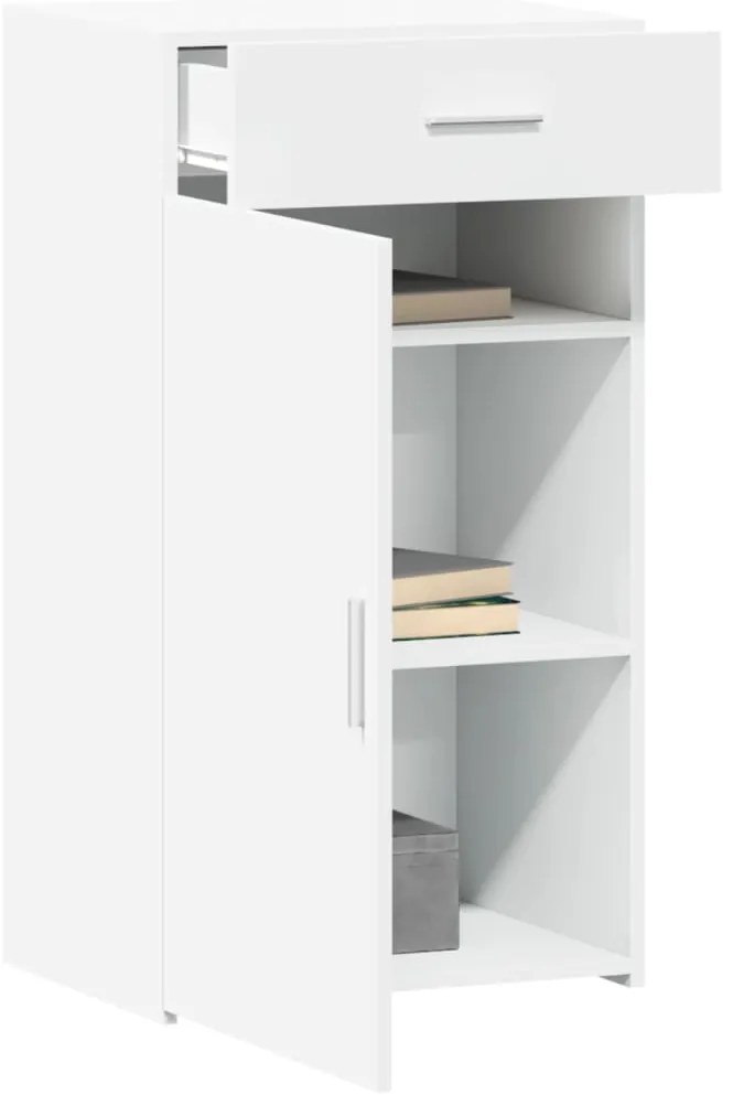 vidaXL Συρταριέρα Λευκή 50x42,5x93 εκ. από Επεξεργασμένο Ξύλο