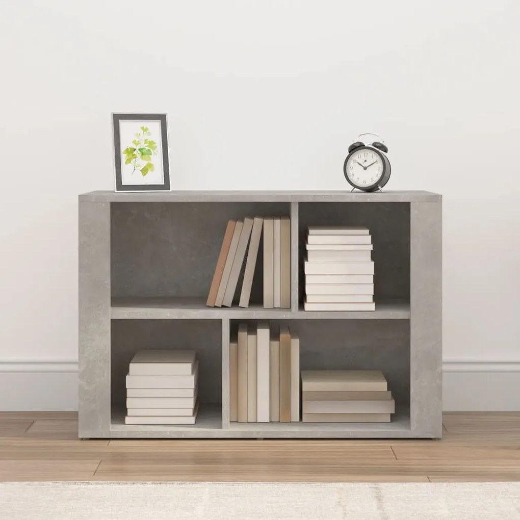 vidaXL Ντουλάπι Γκρι Σκυροδέματος 80x30x54 εκ. Επεξεργασμένο Ξύλο