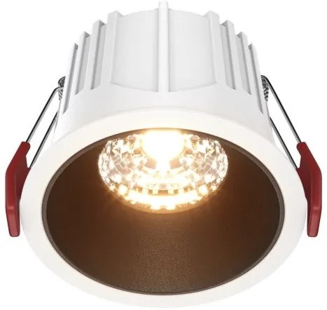 Χωνευτό Σποτ Φωτιστικό Οροφής LED 15W 2700K Downlight Alfa LED Maytoni-DL043-01-15W2.7K-RD-WB-DE-Μαύρο-Λευκό DL043-01-15W2.7K-RD-WB-DE