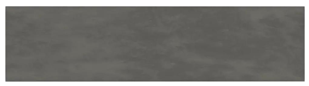 Πάνελ Τοίχου 12 τεμ. Σκούρο Γκρι 60x15 εκ. 1,08 μ² Βελούδο - Γκρι
