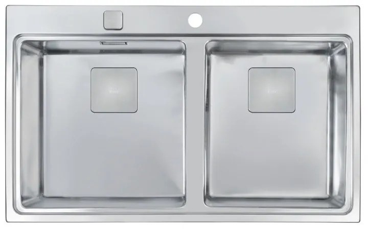 Teka Zenit 86 2B Inox Ένθετος Λείος Νεροχύτης