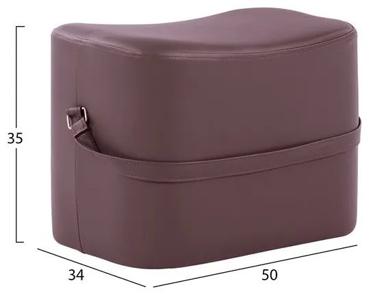 ΣΚΑΜΠΟ BEATE ΜΕ PU ΣΕ ΜΩΒ ΑΠΟΧΡΩΣΗ HM8630.16 50x34x35Y εκ.