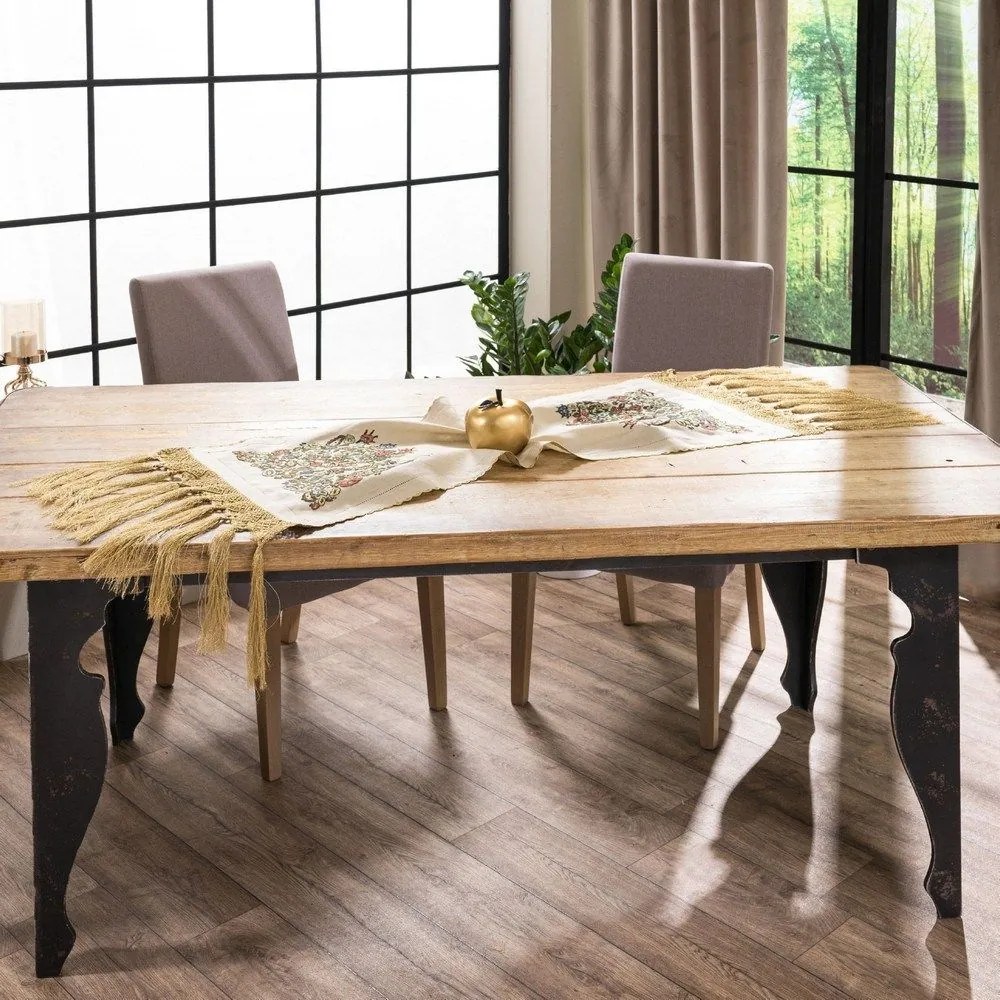 Τραβέρσα Χειροποίητη NX517 50Χ160 Multi Teoran 50x160 Linen