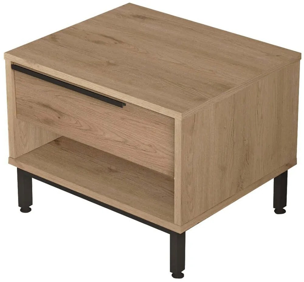 Κομοδίνο On 956LCS3490 53,6x44,5x42,4cm Walnut
