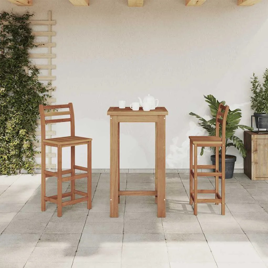vidaXL Τραπέζι Μπαρ 60 x 60 x 105 εκ. από Μασίφ Ξύλο Ακακίας