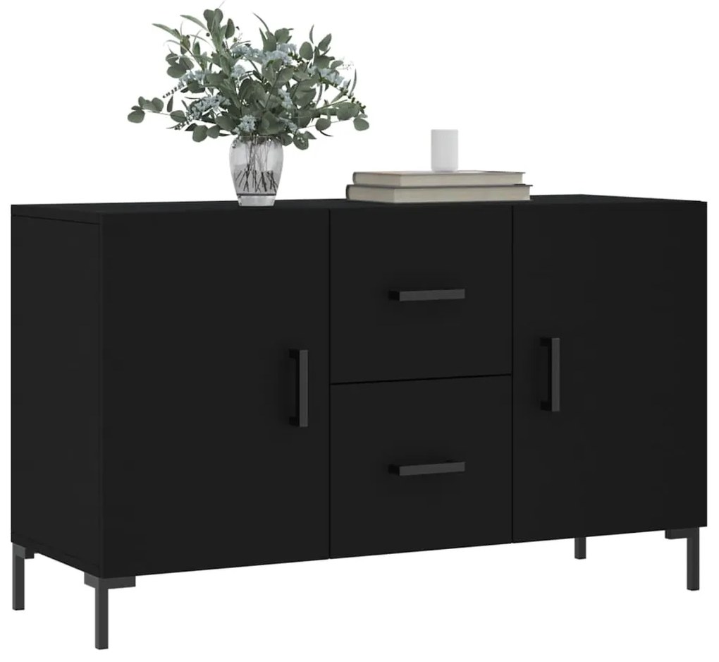 vidaXL Ντουλάπι Μαύρο 100x36x60 εκ. από Επεξεργασμένο Ξύλο