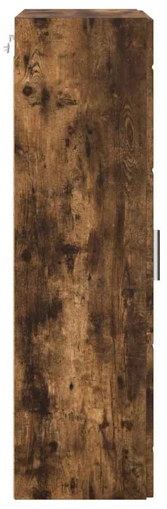 vidaXL Ξύλινο Ντουλάπι με αποθήκευση Καπνιστό Δρύς 50 x 29 x 100 εκ