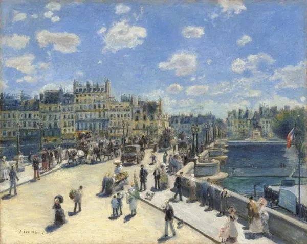 Αναπαραγωγή Pont Neuf, Paris, 1872, Pierre Auguste Renoir