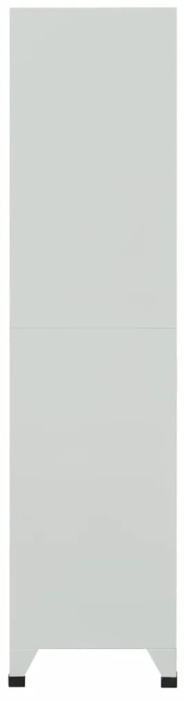 vidaXL Φοριαμός Γκρι 90x45x180 εκ. από Ατσάλι με 6 Τμήματα