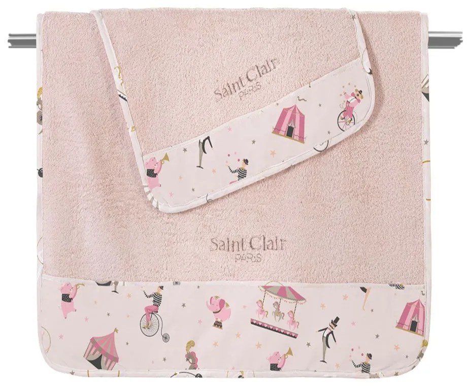 Πετσέτες Βρεφικές Enjoy (Σετ 2τμχ) Pink Saint Clair Towels Set 70x130cm 100% Βαμβάκι