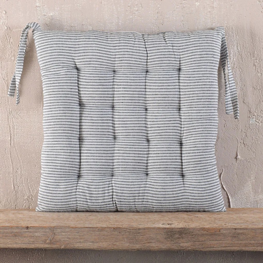 Μαξιλάρι Καρέκλας (40x40) Rythmos Trype Grey Striped