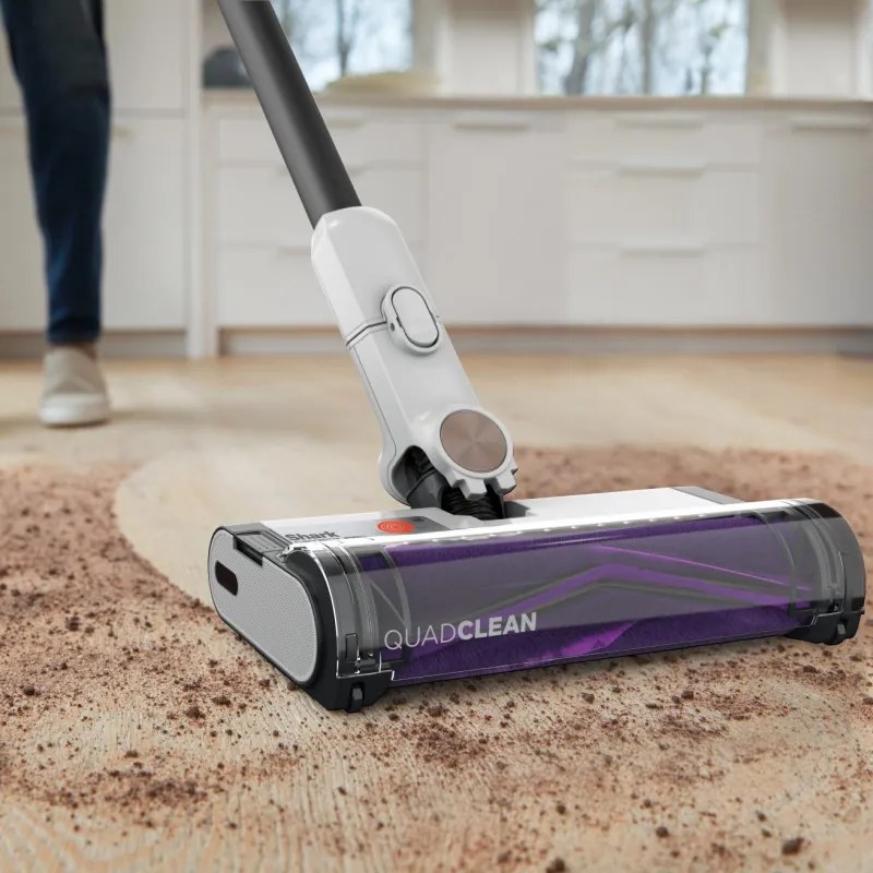 Σκούπα όρθια Shark IW1611EU, 240W, 0.4 l, 60 λεπτά αυτονομία, ανίχνευση άκρων και ρύπων, QuadClean, αντι-αλλεργιογόνα, LED, Λευκό