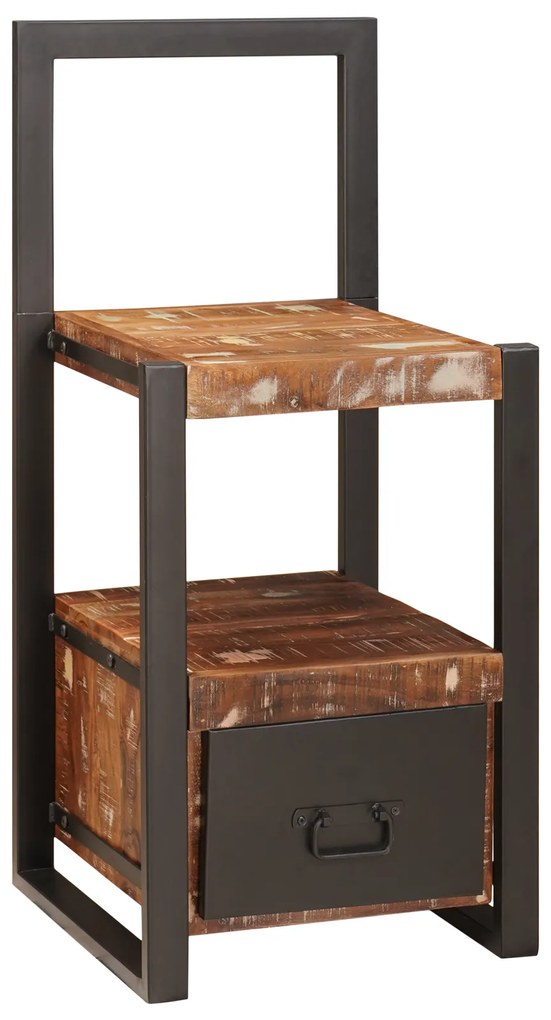 vidaXL Stand για ρούχα Πολύχρωμο 40x40x90 εκ Μασίφ Ανακυκλωμένο Ξύλο
