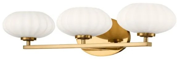 Απλίκα Φωτιστικό Μπάνιου 3xG9 IP44 Pim Quintiesse Elstead Lighting-QN-PIM3-FXG-Χρυσό QN-PIM3-FXG