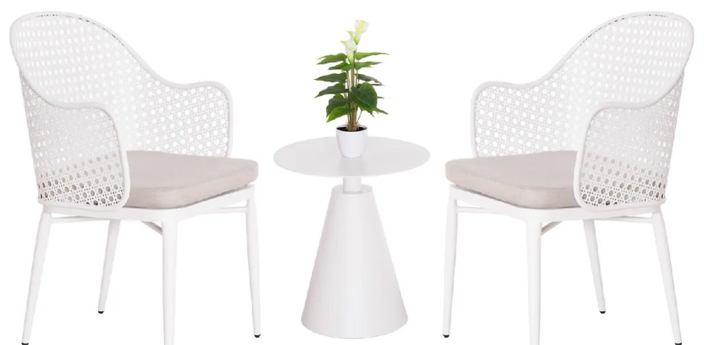 ΣΕΤ LOUNGE 3TMX ΕΞ.ΧΩΡΟΥ OREGO HM21106.02 ΑΛΟΥΜΙΝΙΟ ΣΕ ΛΕΥΚΟ