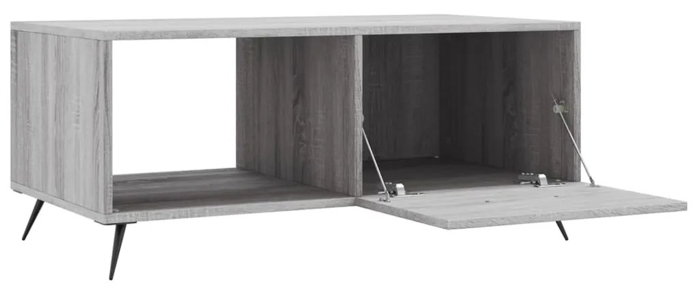 vidaXL Τραπεζάκι Σαλονιού Γκρι Sonoma 90x50x40 εκ. Επεξεργασμένο Ξύλο