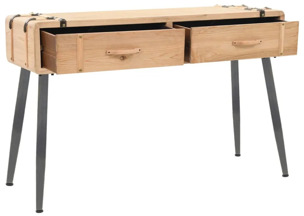 vidaXL Τραπέζι Κονσόλα 115 x 40,5 x 76 εκ. από Μασίφ Ξύλο Ελάτης