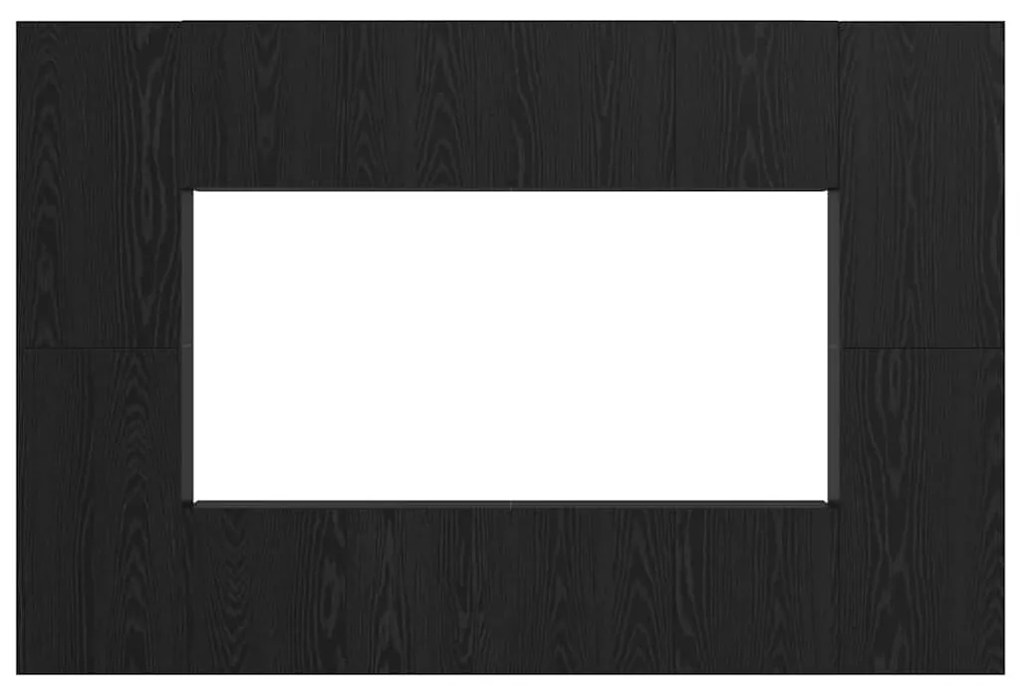 vidaXL Σετ επίπλου τηλεόρασης 8 pcs Μαύρη δρυς 60 x 30 x 30 cm