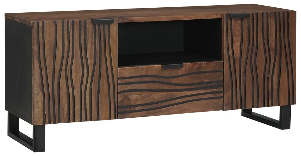 vidaXL Ντουλάπα Τηλεόρασης 105x33.5x46 cm Μασίφ Ξύλο Μάνγκο