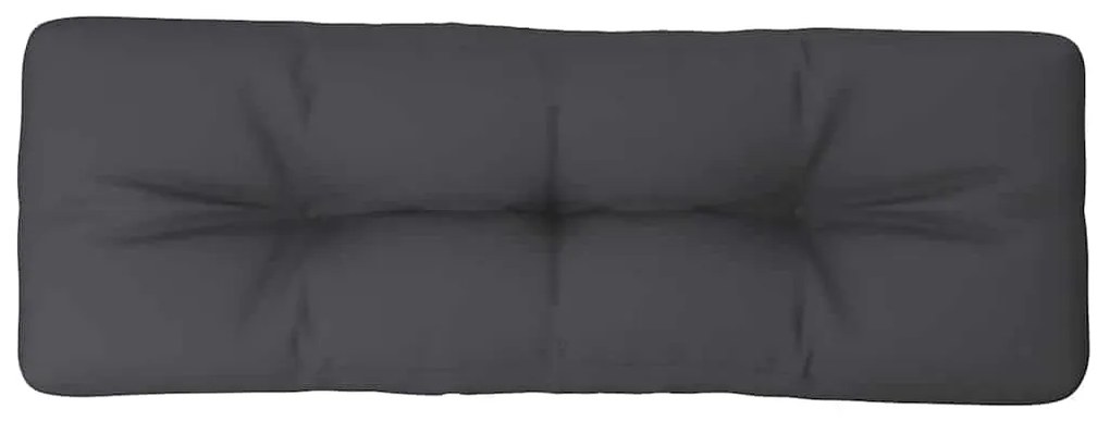 vidaXL Μαξιλάρι Παλέτας Ανθρακί 120 x 40 x 12 εκ. Υφασμάτινο