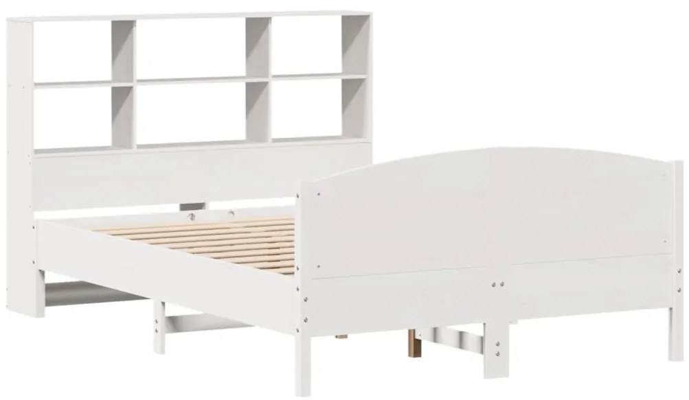 vidaXL Κρεβάτι Βιβλιοθήκη Χωρίς Στρώμα 120x200 εκ Μασίφ Ξύλο Πεύκο