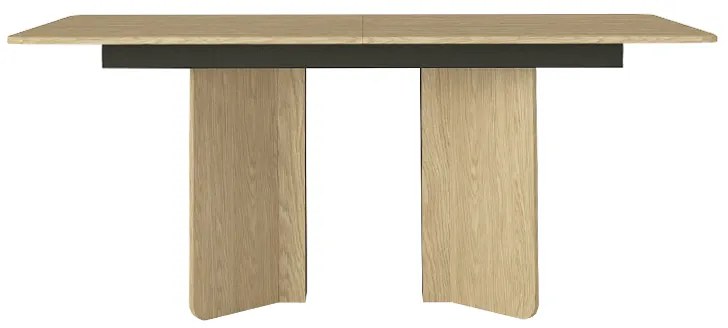 Τραπέζι Lava Megapap χρώμα rota oak - ανθρακί 180x90x76,8εκ.