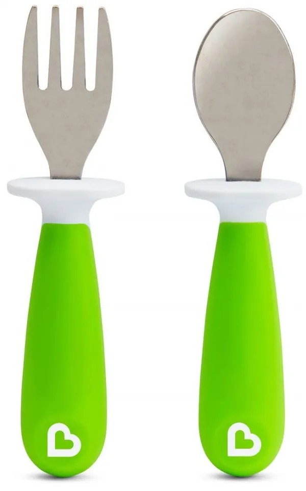 Μαχαιροπίρουνα Βρεφικά Raise Toddler (Σετ 2τμχ) Green Munchkin 2 τμχ Plastic