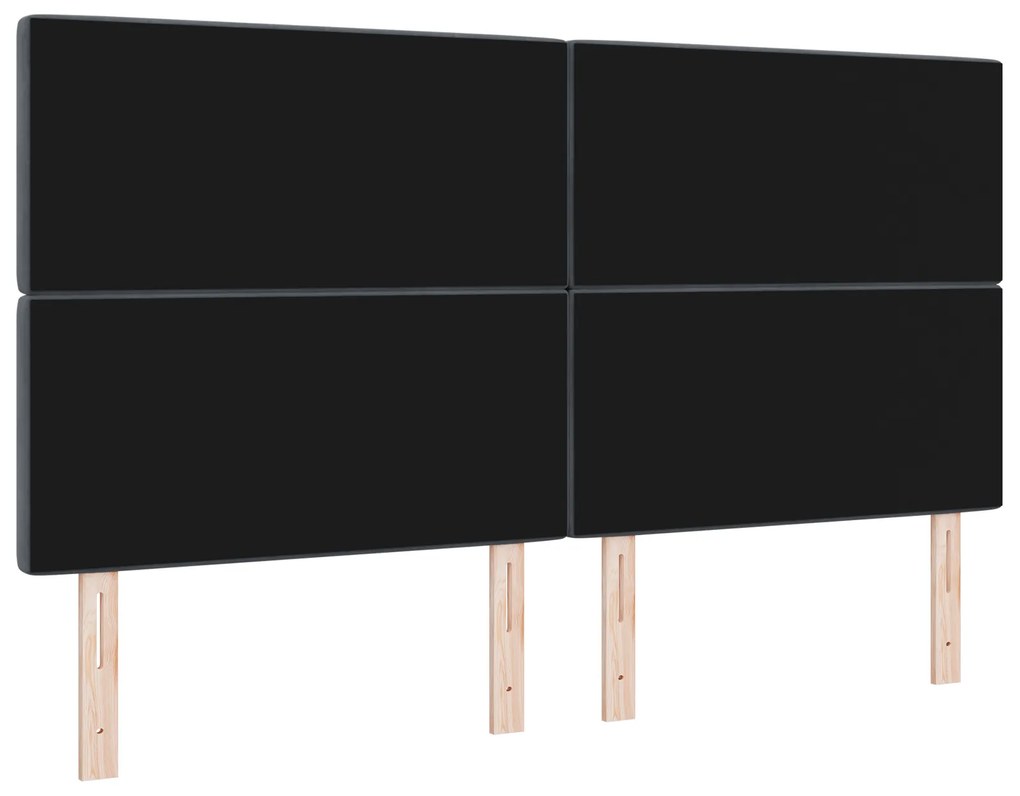 vidaXL Βελούδινο Κεφαλάρι Argyle Σκούρο γκρι 180 cm Βελούδο