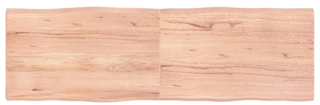 vidaXL Επιφ Τραπεζιού Αν Καφέ 160x50x(2-4)εκ.Ακατέργ. Μασίφ Ξύλο Δρυός