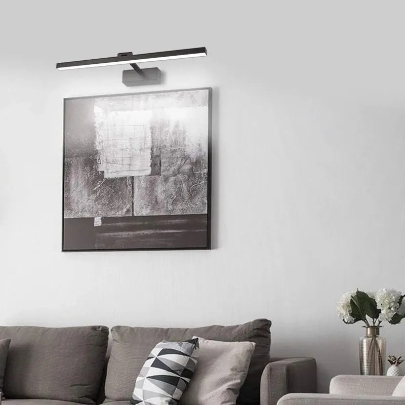 Φωτιστικό τοίχου-απλίκα Debiwen pakoworld led μέταλλο μαύρο 60x10x6εκ