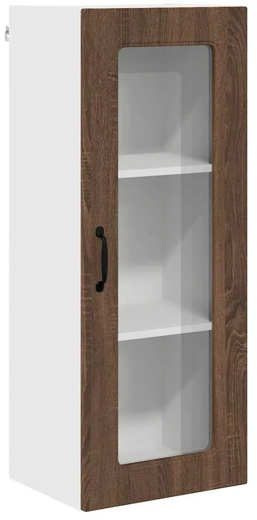 vidaXL Ντουλάπα Κουζίνας με ράφι Καφέ δρυς 40 x 31 x 100 εκ.